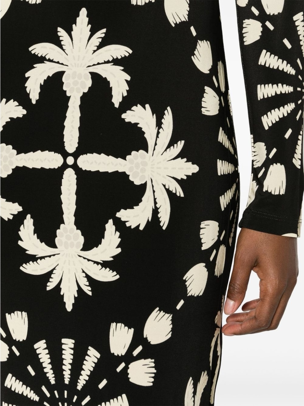 Johanna Ortiz | NWT Garden Warrior Ankle Dress Florals Black/Nude 4 - Picture 4 of 15